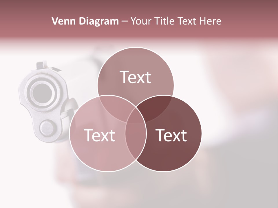 Alertness Gun Pistol PowerPoint Template