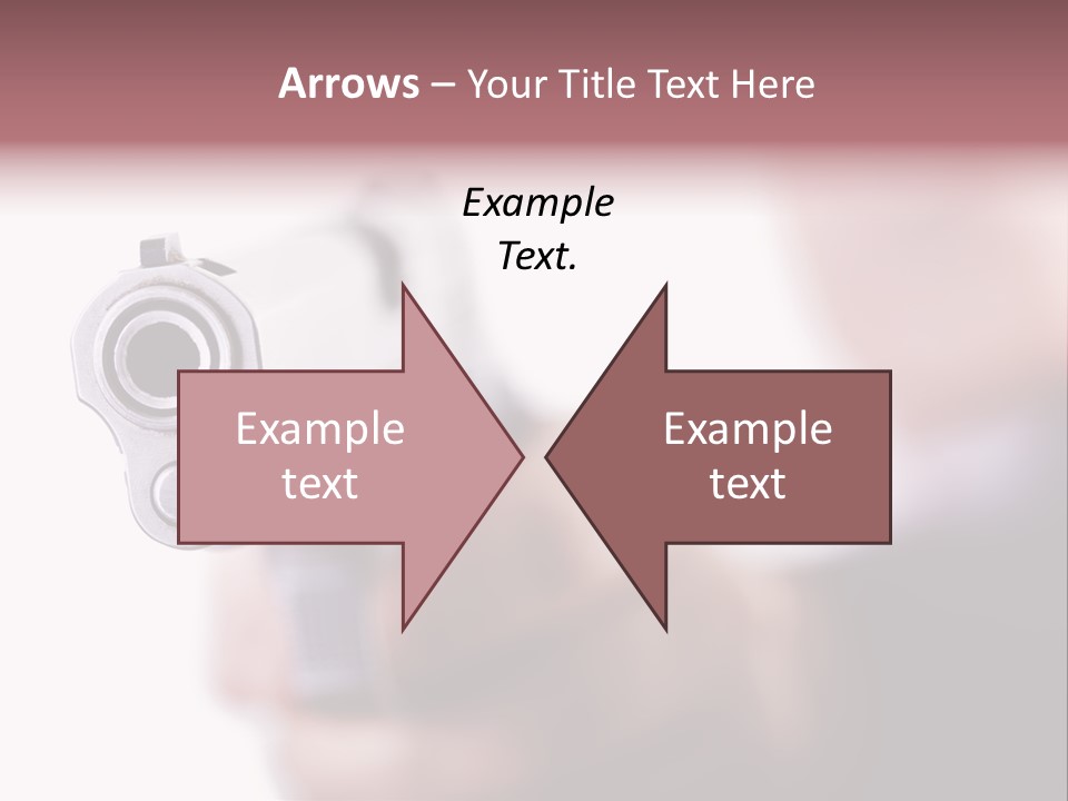 Alertness Gun Pistol PowerPoint Template