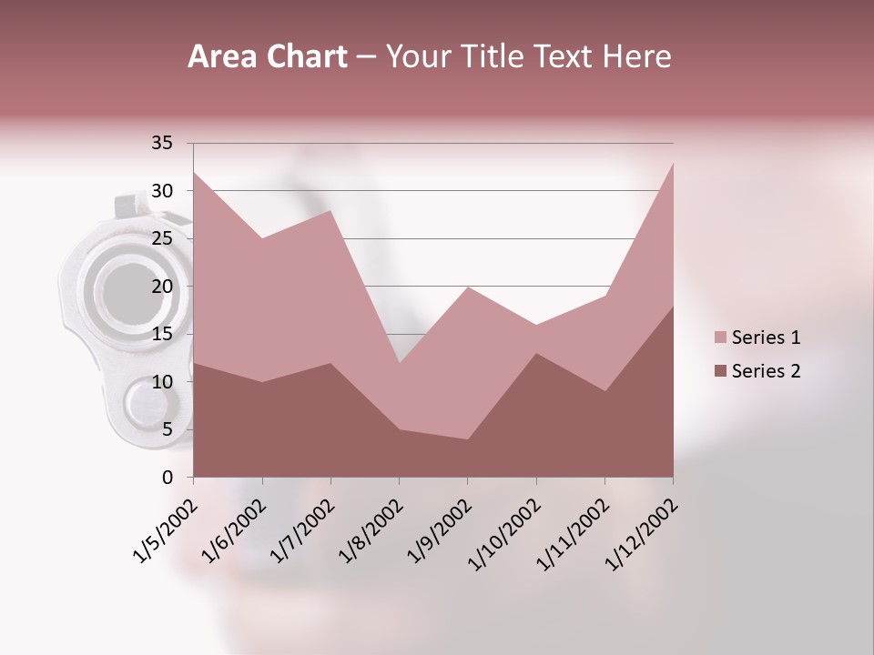 Alertness Gun Pistol PowerPoint Template