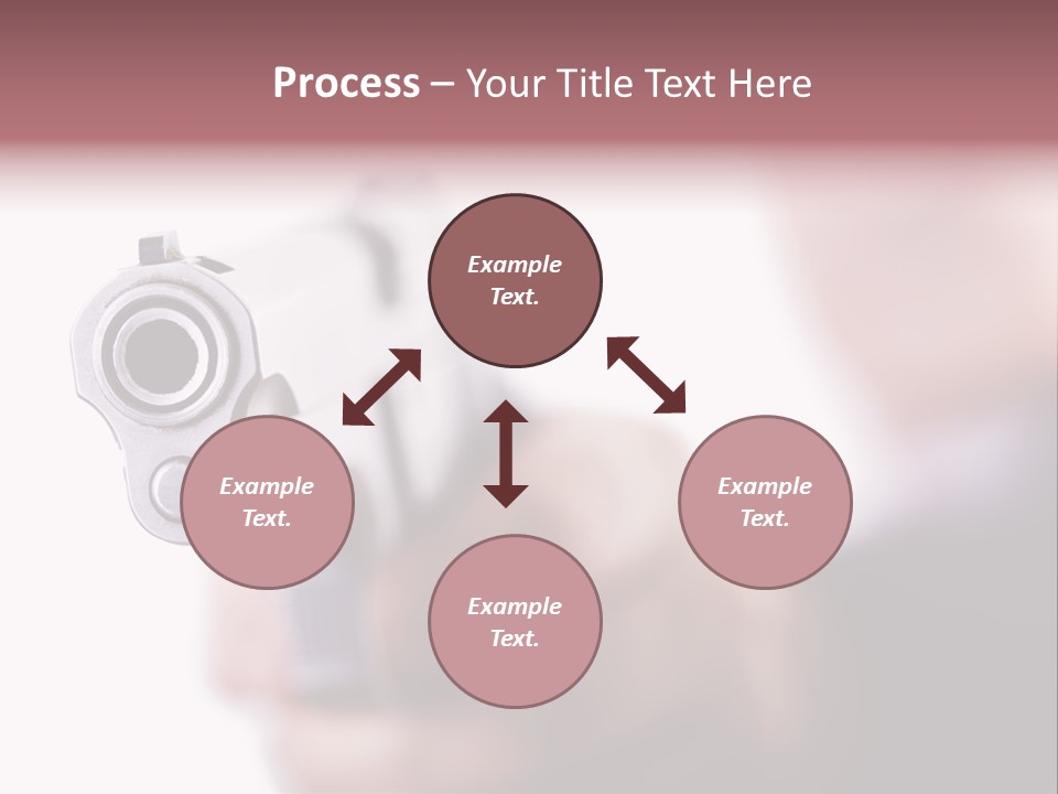 Alertness Gun Pistol PowerPoint Template