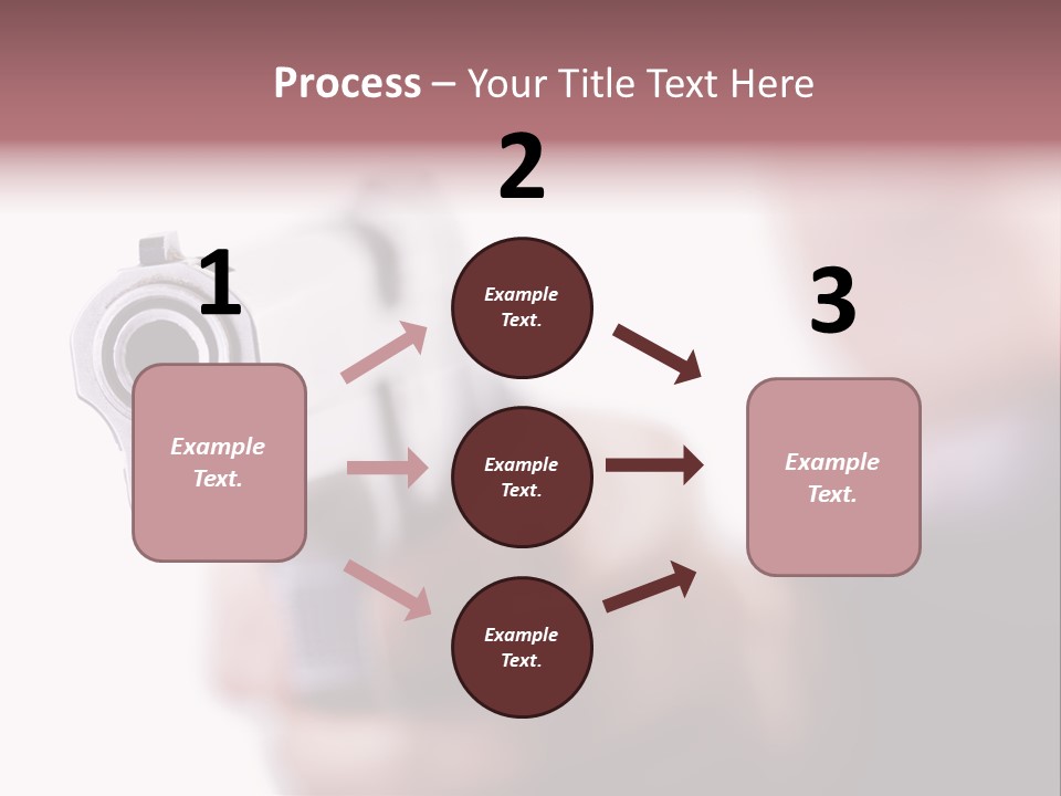 Alertness Gun Pistol PowerPoint Template