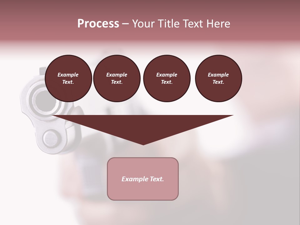 Alertness Gun Pistol PowerPoint Template