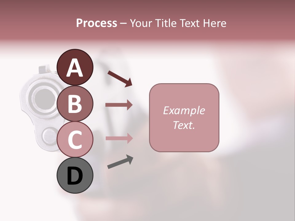 Alertness Gun Pistol PowerPoint Template