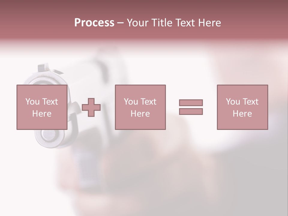 Alertness Gun Pistol PowerPoint Template