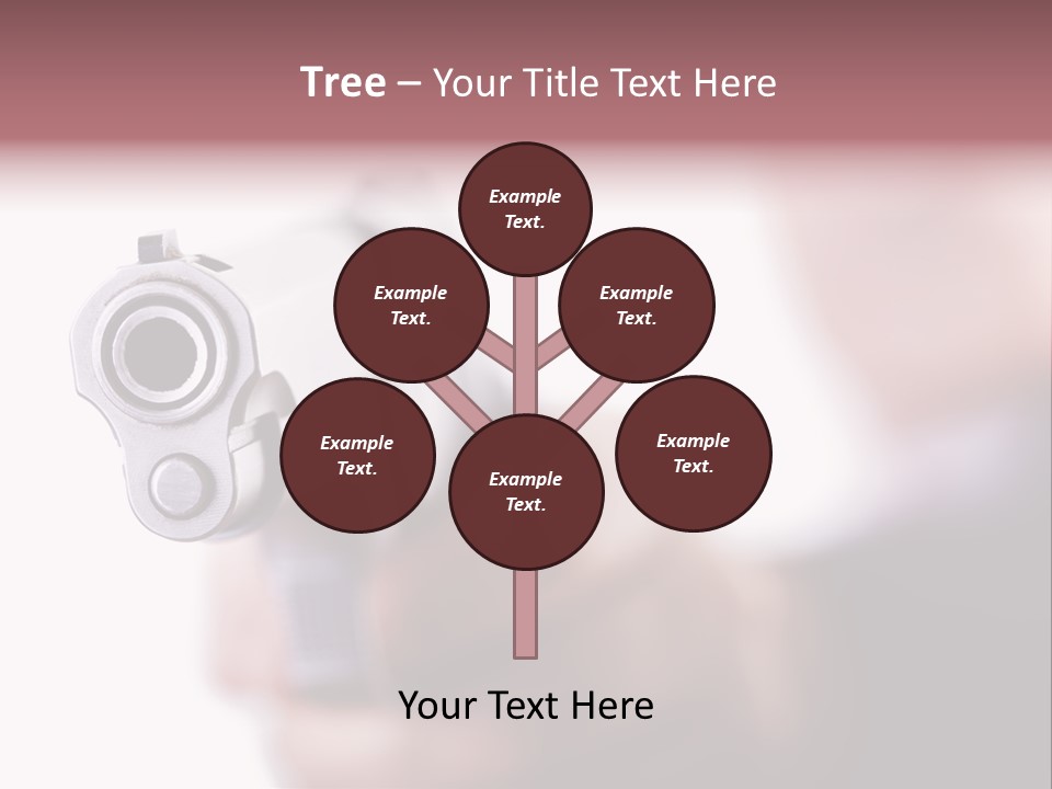 Alertness Gun Pistol PowerPoint Template