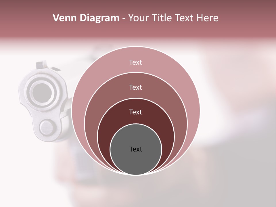 Alertness Gun Pistol PowerPoint Template