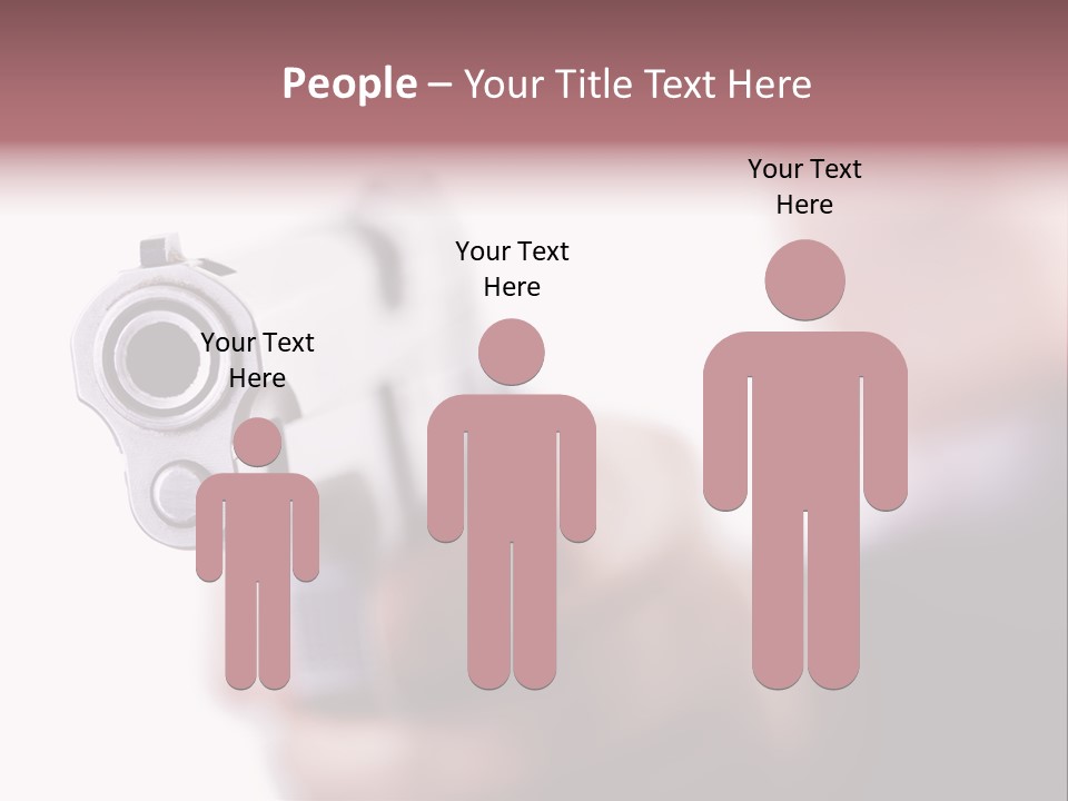 Alertness Gun Pistol PowerPoint Template