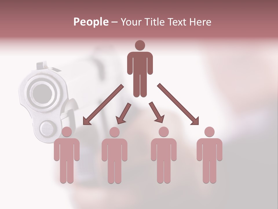 Alertness Gun Pistol PowerPoint Template