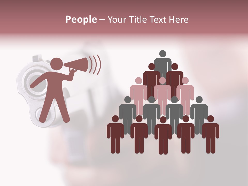 Alertness Gun Pistol PowerPoint Template