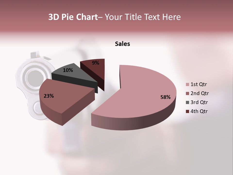 Alertness Gun Pistol PowerPoint Template