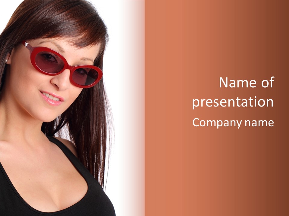 Text Beautiful Protection PowerPoint Template