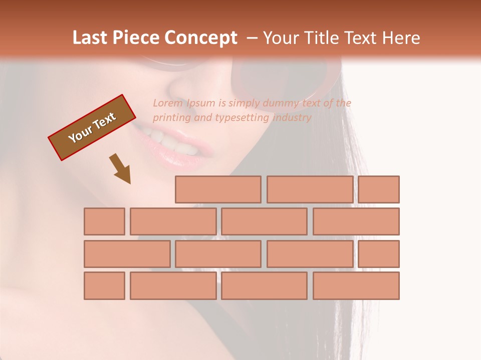 Text Beautiful Protection PowerPoint Template