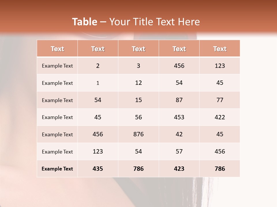 Text Beautiful Protection PowerPoint Template