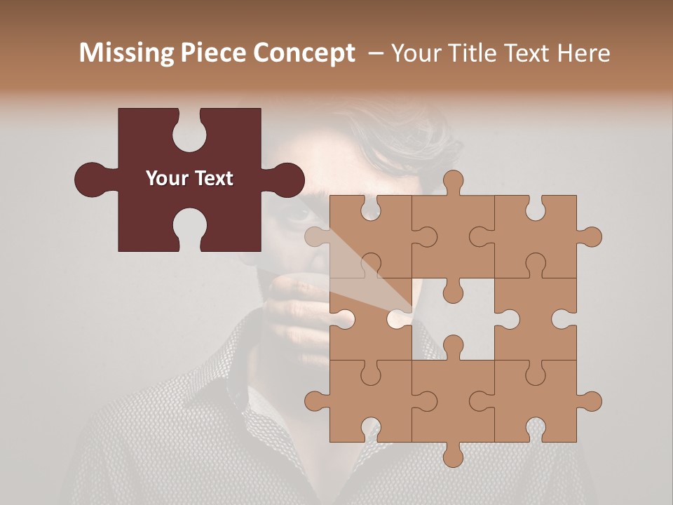 Sadness Hand Dumb PowerPoint Template