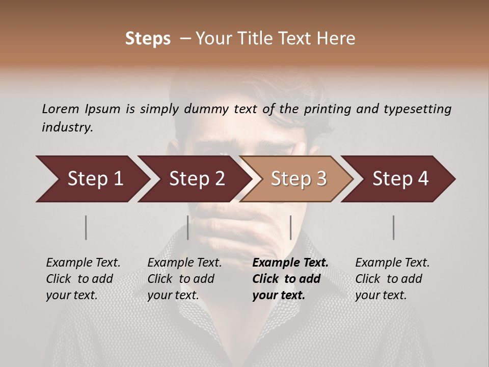Sadness Hand Dumb PowerPoint Template