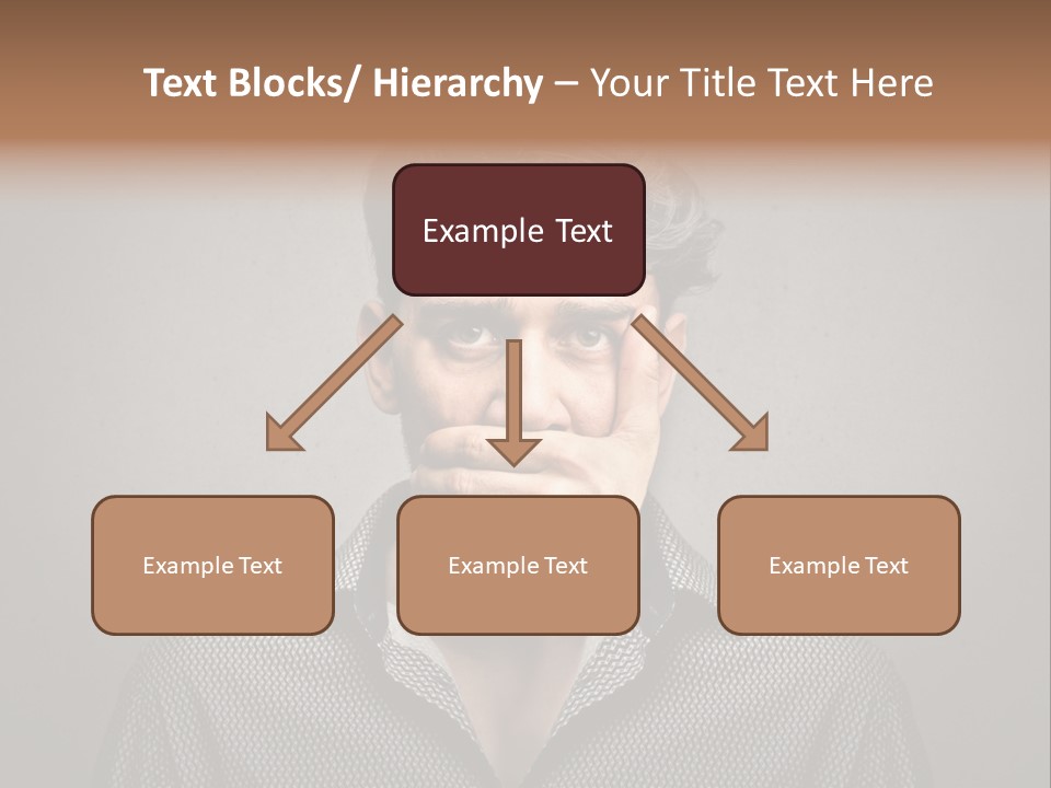 Sadness Hand Dumb PowerPoint Template