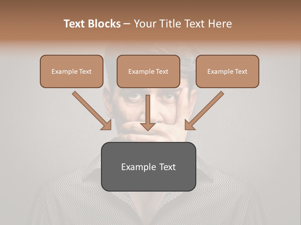 Sadness Hand Dumb PowerPoint Template
