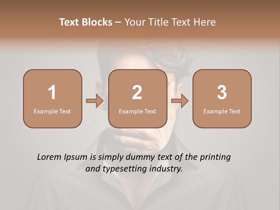 Sadness Hand Dumb PowerPoint Template