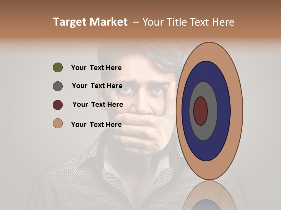 Sadness Hand Dumb PowerPoint Template