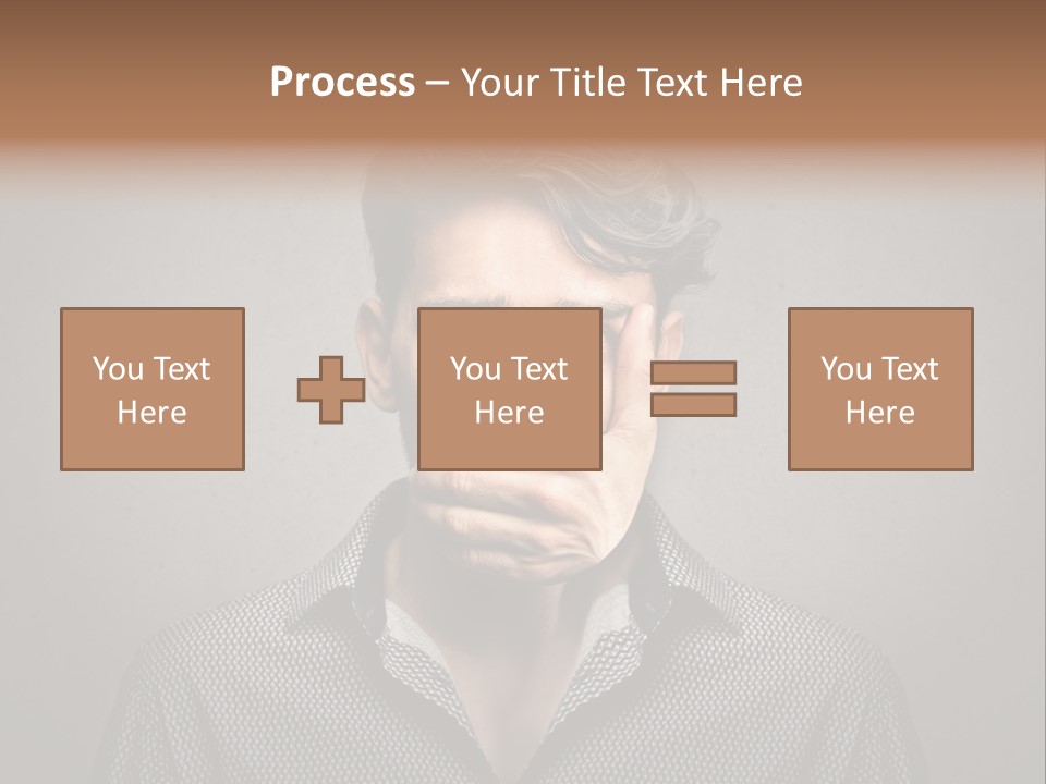 Sadness Hand Dumb PowerPoint Template