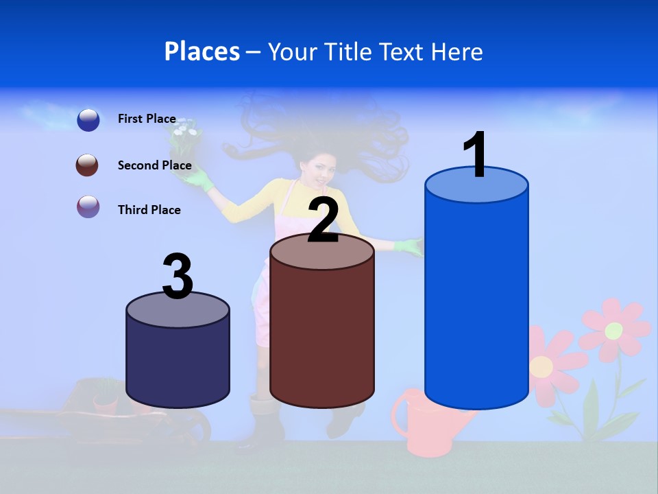 Person Woman Lovely PowerPoint Template