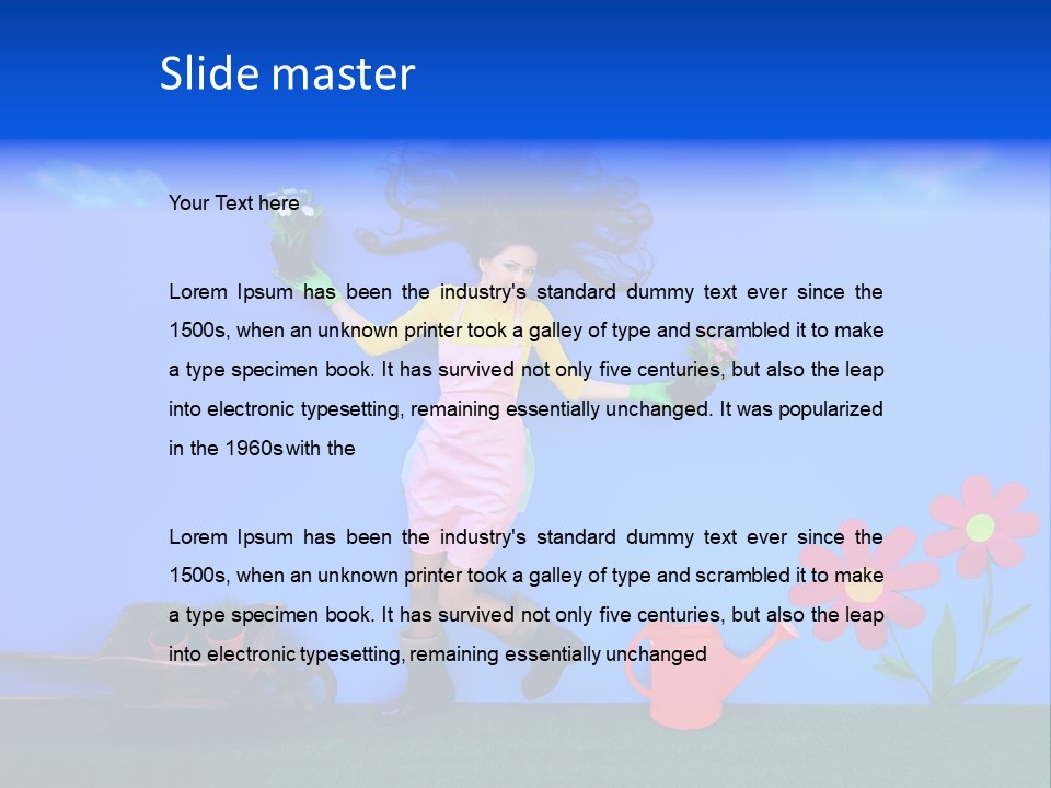 Person Woman Lovely PowerPoint Template