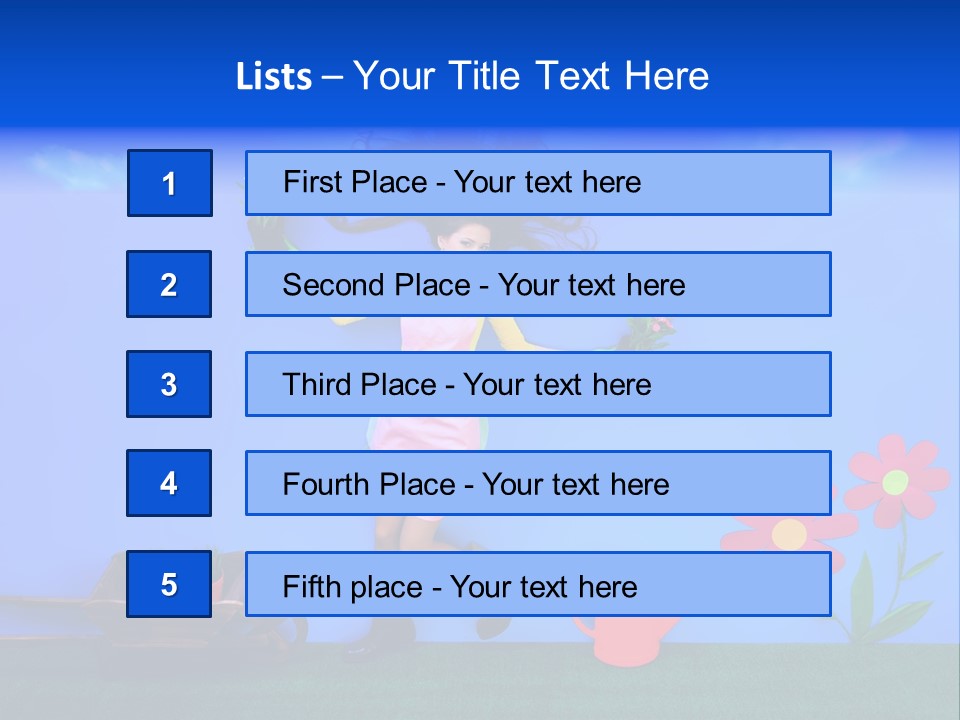 Person Woman Lovely PowerPoint Template