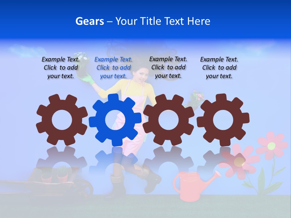 Person Woman Lovely PowerPoint Template