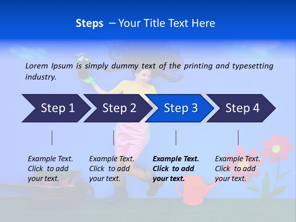 Person Woman Lovely PowerPoint Template