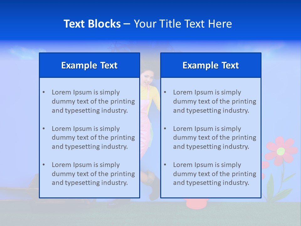 Person Woman Lovely PowerPoint Template