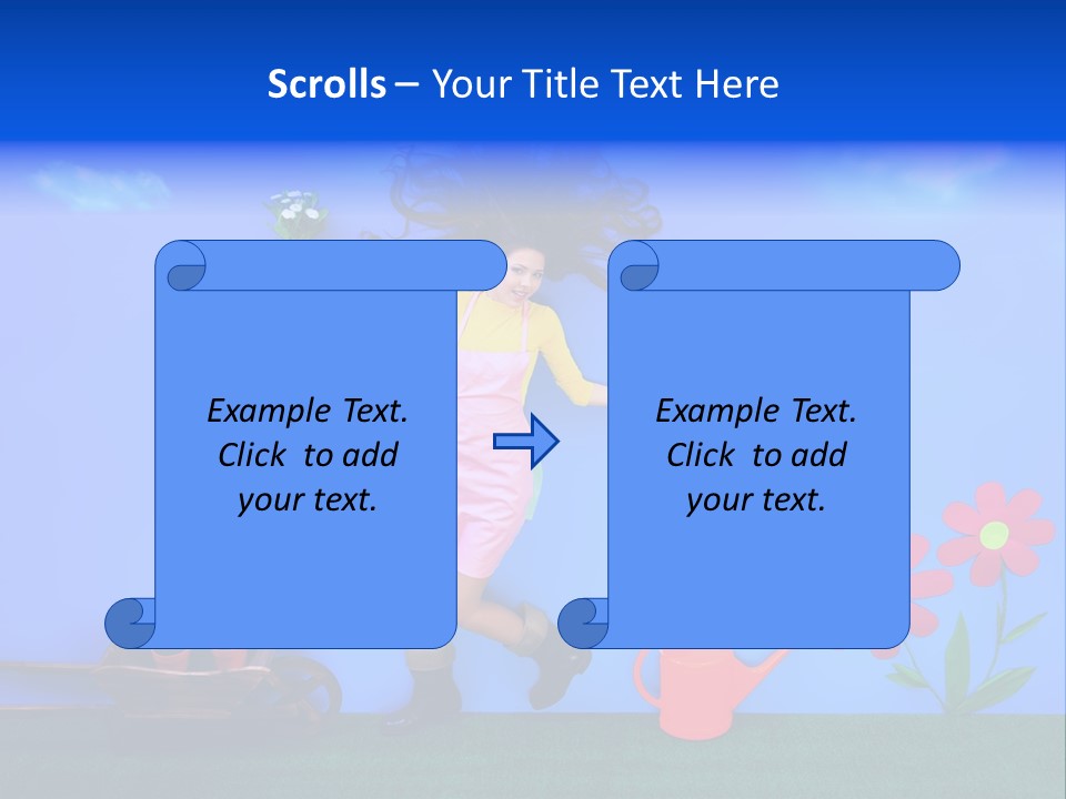 Person Woman Lovely PowerPoint Template