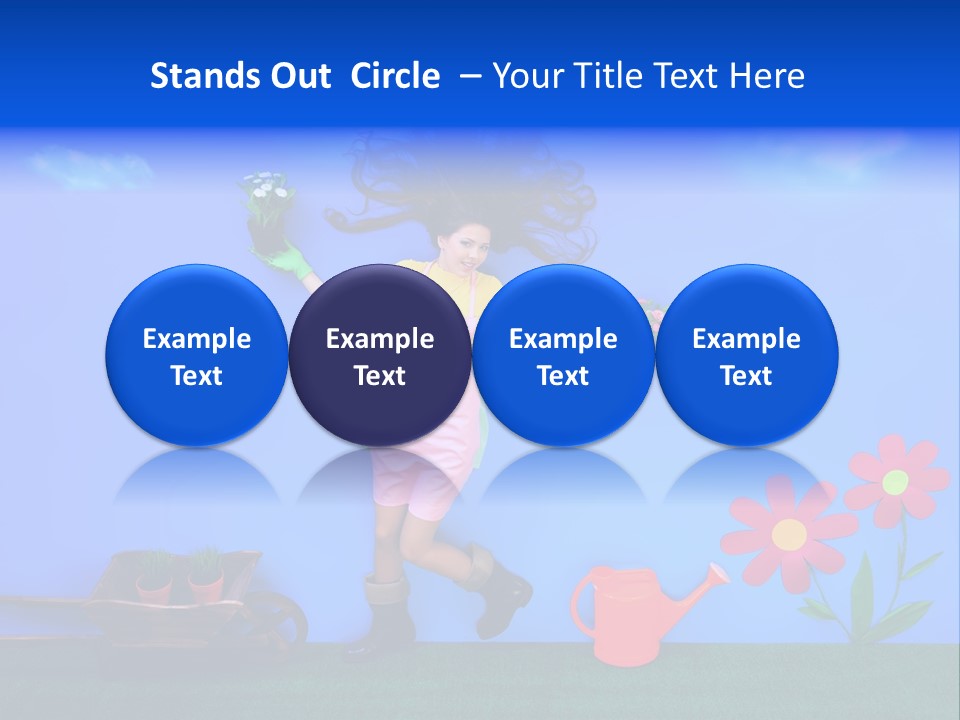 Person Woman Lovely PowerPoint Template