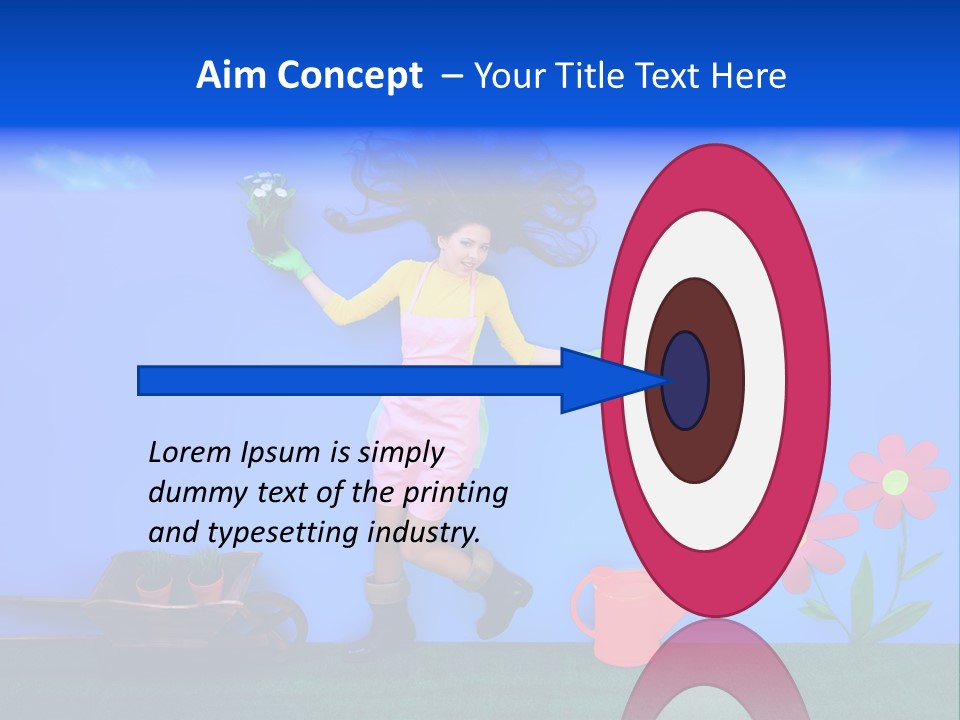 Person Woman Lovely PowerPoint Template