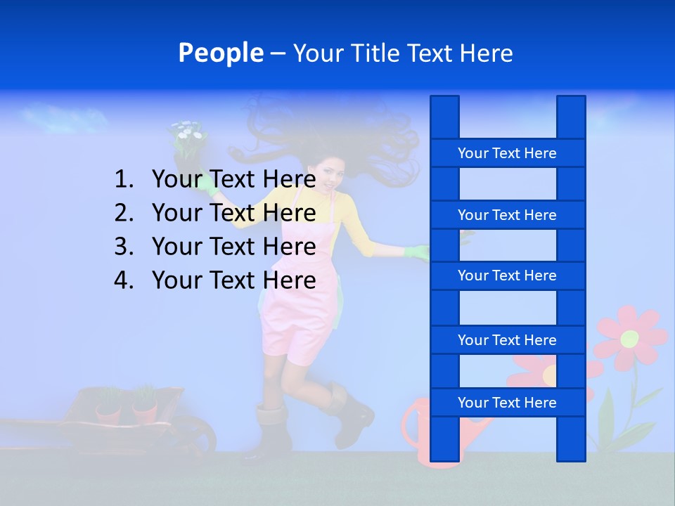 Person Woman Lovely PowerPoint Template