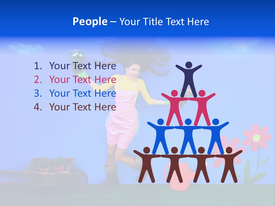 Person Woman Lovely PowerPoint Template