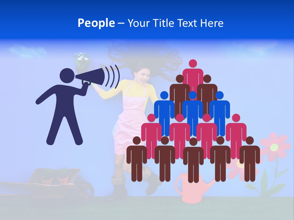 Person Woman Lovely PowerPoint Template