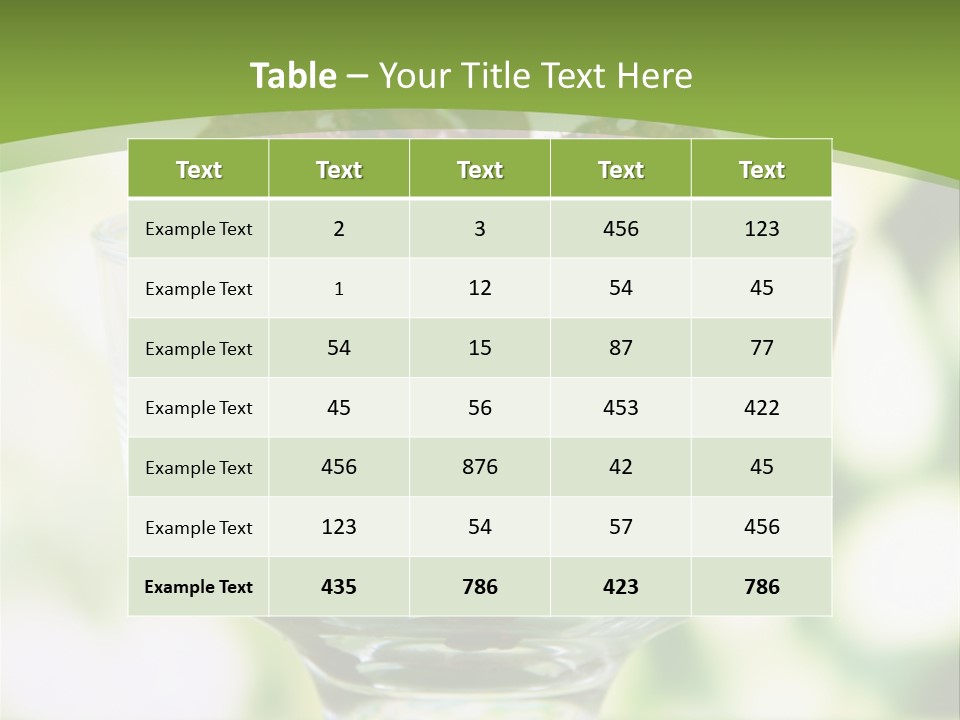 Mix Refreshing Leaf PowerPoint Template