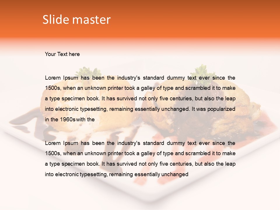 Cream Flavour Food PowerPoint Template