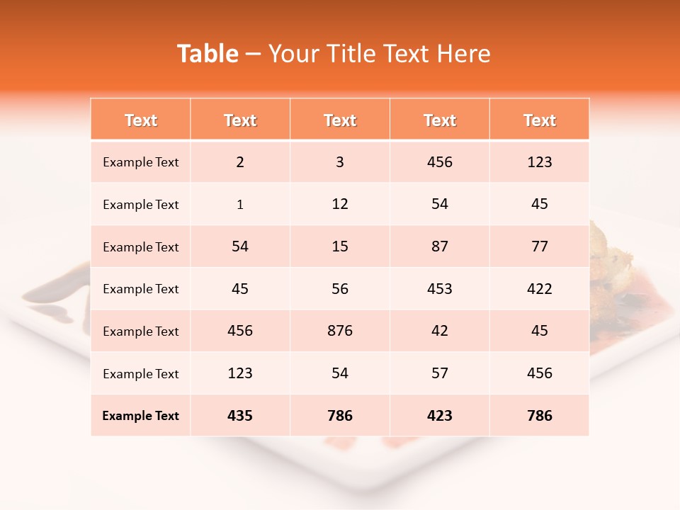 Cream Flavour Food PowerPoint Template