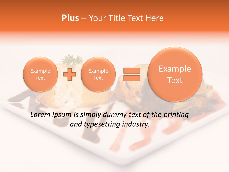 Cream Flavour Food PowerPoint Template