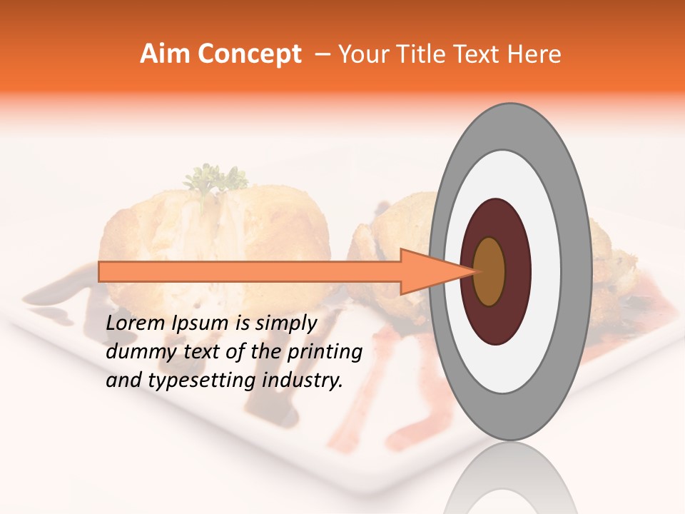 Cream Flavour Food PowerPoint Template