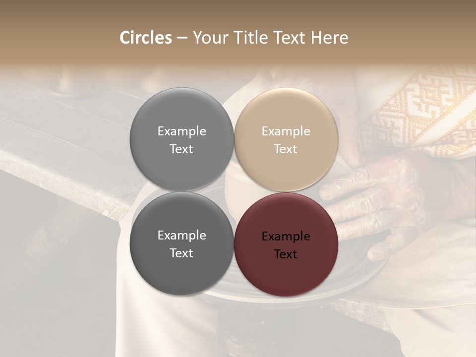Yellow Finger Rotate PowerPoint Template