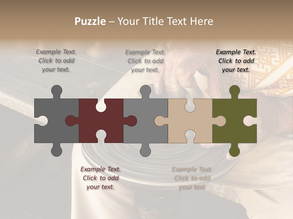 Yellow Finger Rotate PowerPoint Template