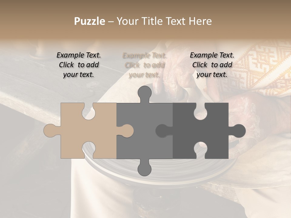 Yellow Finger Rotate PowerPoint Template
