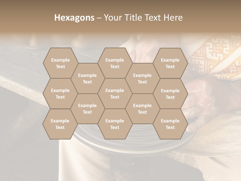 Yellow Finger Rotate PowerPoint Template