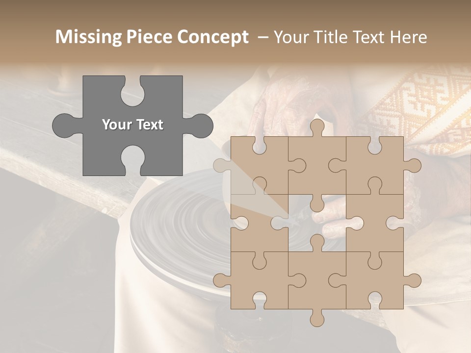 Yellow Finger Rotate PowerPoint Template