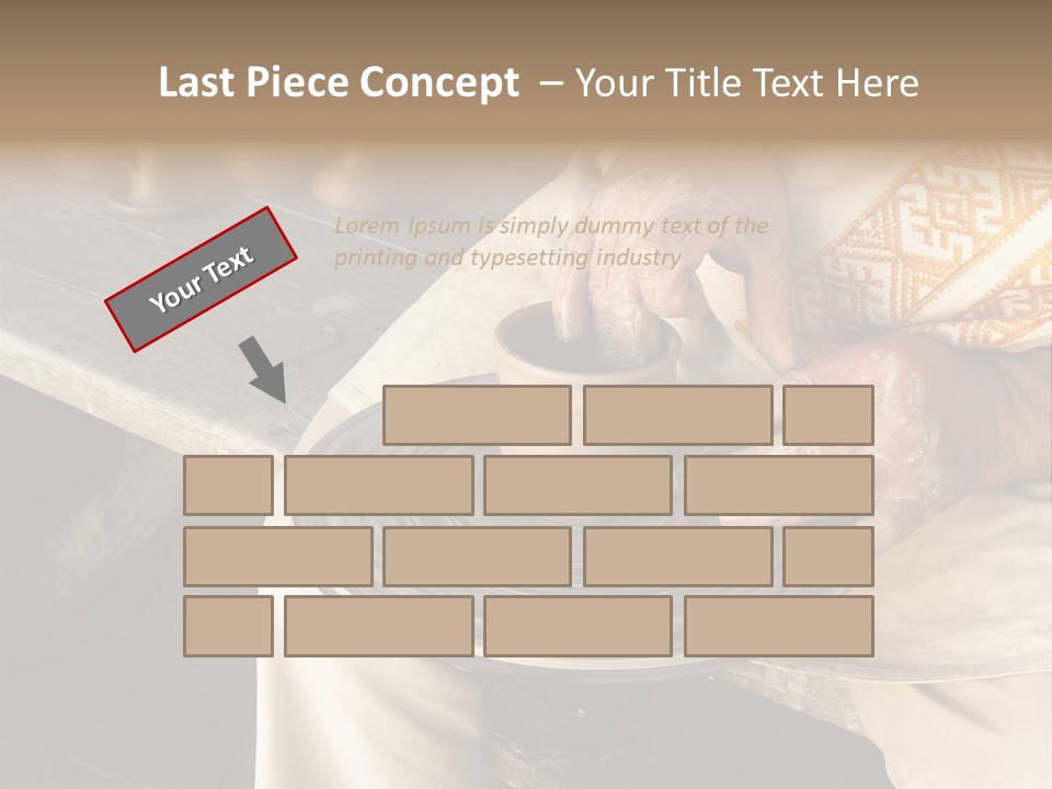 Yellow Finger Rotate PowerPoint Template
