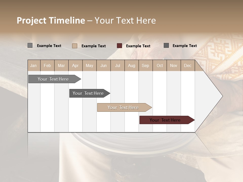 Yellow Finger Rotate PowerPoint Template