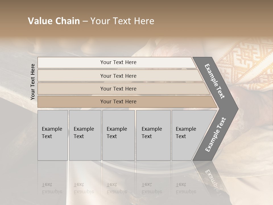 Yellow Finger Rotate PowerPoint Template