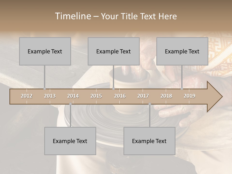 Yellow Finger Rotate PowerPoint Template